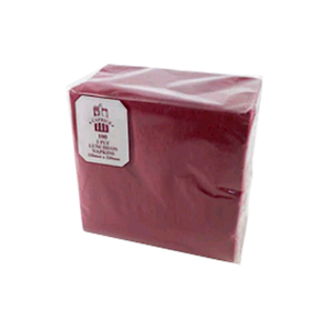Caprice Dinner Napkin, 2-Ply, 1/4 Fold, 40 x 40cm, Burgundy, 100 Pieces/Pack, 10 Packs/Carton, 1000/Carton Carton