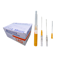 Livingstone Intravenous IV Catheter, 14 Gauge x 2 inches, 50/Box Box