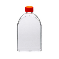 Corning Treated Cell Culture Flasks with Vented Cap, 210mL, 150cm^2, Rectangular, Canted Neck, PS, Sterile, 50/Carton Carton