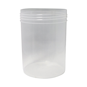 Cospak Jars, Natural, Polypropylene (PP), with 130mm Screw Neck, 2L, 24 Pieces/Carton