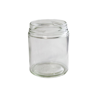 Glass Jars, 190mL, 63mm Twist Neck Finish, Round, Flint, 60 Pieces/Carton