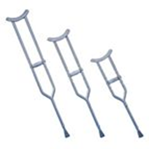 Bariatric Underarm Crutches, Adjustable, Adult, 135-155cm, 2/Pack Pair