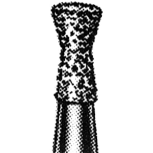 Ad 608 Diamond Burs, Double Inverted Cone, ISO 019524 #16, Friction Grip, Medium, Each Each