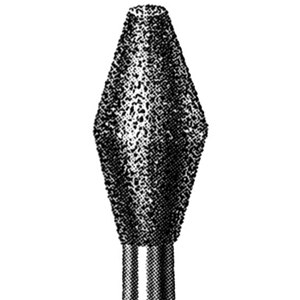 Mdt Diamond Burs, Inverted Cone Symmetrical, ISO 038 #33, Friction Grip, Extra Coarse, Each Each
