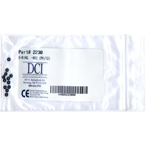 DCI Triplex Syringe 'O' Rings, No 2230, 12/Pack Pack