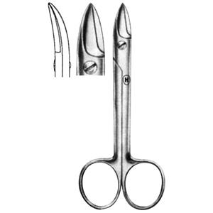 Crown Beebee Scissors, 10cm, Curved, Blunt/Blunt, Each Each