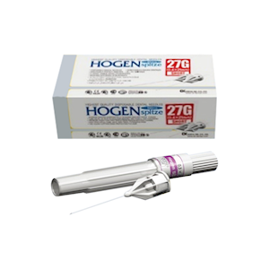 Hogen Spitze Dental Needles, 27 Gauge, 0.4 x 21mm Short, 100 Pieces/Box Box