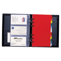 BUS. CARD BINDER TABBED A-Z SET/20SHTS EA Each