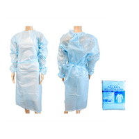 Liv Isolation Gown with Tie, Full Back, Long Sleeve, AAMI Level 1, 40gsm, Nonwoven PP/PE, Blue, 1/Pack, 100/Carton Carton