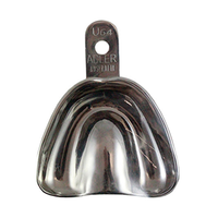 Livingstone Dental Impression Trays, Perforated, No. 64, Upper Edentulous Edentate, Rolled Lip, Small, Stainless Steel, Each Each
