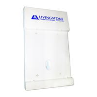 Livingstone Dracula Teeth Gloves and Tissue Box Holder or Dispenser, for Width 10-13.9cm, Each Each