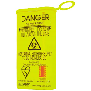 Fitpack 5-Pack Medical Waste & Sharps Collector