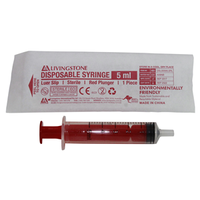 Out of Date, Liv Syringe, 5ml, Luer Slip Tip, White Plunger, Latex Free, Hypoallergenic, Sterile, Loose Price Discounted While Stock last