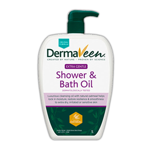 Out of Date, Dermaveen Oatmeal Shower and Bath Oil 1 Litre Each Original Unopened Condition, Price Discounted, While Stocks last Bottle