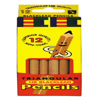 Educational Colours Jumbo Triangualr Hb Pencils 12/Box Box