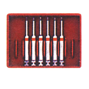 EDENTA S/S TWIST DRILLS GREEN 0.5MM 6/PK Pack
