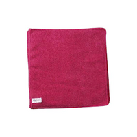 Oates Value Microfibre All Purpose Cloth, 40 x 40cm, Red, 60 Pieces/Case Carton