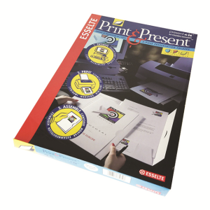 ESSELTE PRESENT IT FOLDER SMOOTH CREAM FOR COPIERS 8/PK Pack