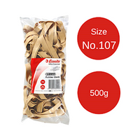 Esselte Superior Rubber Bands Size 107, 500 Grams/Bag Bag