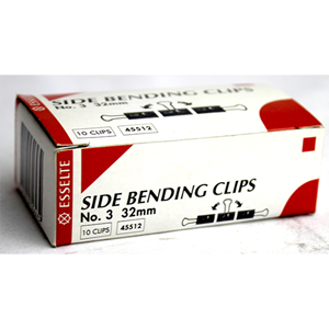 Clips Side Bedning Esselte No.3 (32mm,10/pk) Pack
