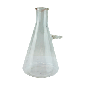 Buchner Filter Flask, 1000ml, Conical, with Hose Connector, Borosilicate Glass, Each Each
