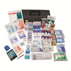 Livingstone Construction First Aid Kit, Class A, Complete Set In Metal Case, for 1-25 people Kit