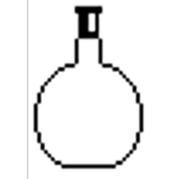 Monash Flat-Bottom Spherical/Boiling Flask, 250ml, Socket Joint 34/35, Short or Medium Neck, Borosilicate Glass, Clear, Australian, Each Each