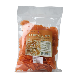Eastern Cross Krupuk Gado-Gado (Tapioca Red Crackers) 250g Pack