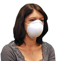 Makrite Genuine N95 Face Mask Respirator, Cupped Cone, NIOSH 84A-5411, Head Band, Non-Therapeutic Use, No Fibreglass, 20/Box Box