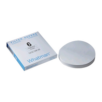 Whatman Filter Paper, Qualitative, Grade 6, Circles, Medium to Slow Speed, 240mm Diameter, 3um Pore Size, Biodegradable, 100 Pieces/Pack Pack