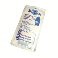 Ni-Tek Nitrile STERILE Exam Gloves Textured Powder Free 290mm Long Cuff, Blue, Large 8.0 - 8.5, 1 Pair Pack