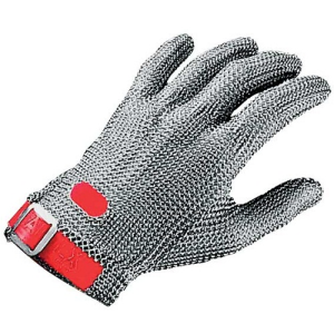 Honeywell Chainex 2000 Stainless Steel Mesh Glove, Cut Resistant, Reversible, Large, Each Each
