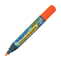 Artline 577 Whiteboard Marker, Bullet Point, 2mm, Orange, 12/Box Each