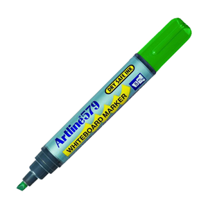 Artline 579 Whiteboard Marker, Chisel Point, 5mm, Green, 12/Box Box