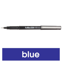 PENS ARTLINE 2200 0.2 SUPER FINE 12/BK BLUE ARTLINE Box