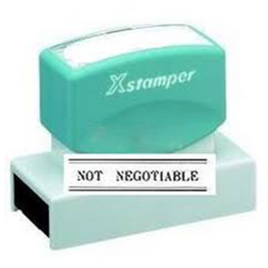 XSTAMPER 3217 NOT NEGOTIABLE BLACK EACH Box