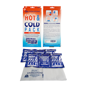 Livingstone Hot and Cold Pack, 15 x 30cm, 400g, Reusable, Clear Non-Staining Gel, Each Each