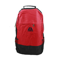 Livingstone Back Pack, 28 x 14 x 40cm with 2 Zip Parts, 2 Side Bottle Pouch, Oxford Canvas, Adjustable Straps, Red/Black Each