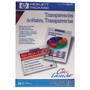 TRANSPARENCIES H/P C2936A COL.LASERJET 50/PK Pack