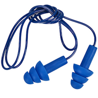 Howard Leight Laser Trak Metal Detectable Earplugs, 25dB CL4 Protection, Corded, 100 Pairs/Box Box