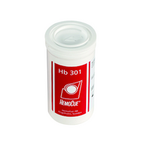 HemoCue® Hb 301 Microcuvettes, Photometers, 10uL, Plastic, 50 Pieces/Pack, 4 Packs/Box, 200/Box Box