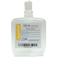 Out of Date, Hudson AquaPak Sterile Water for Inhalation 340 ml, 20/Carton Original Unopened Condition Price Discounted While Stocks last Carton