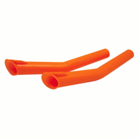 H&W Pelotte Tips, 10cm Long, 11mm Diameter, Orange, 50/Pack (254023) Pack