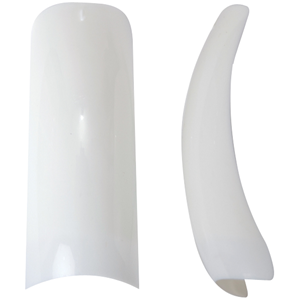 Hawley Nail Tips-Curved French White Size#1 50pieces/pack Pack