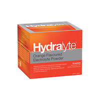 Hydralyte Electrolyte Powder, Orange 10/Box Box