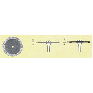 Intensiv 173 Diamond Discs Discoflex , One Sided, 22 x 20mm, Each Each