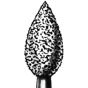Intensiv 255A Diamond Burs, Flame, ISO 257524 #18, Friction Grip, Medium, Each Each