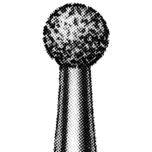 Intensiv 400GS Diamond Burs, Round, ISO 1514 #27, Friction Grip, Fine, Each Each