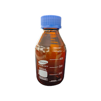 Omsons Lab Reagent Bottle, 500mL, Amber, Borosilicate Glass, Germany, Each Each