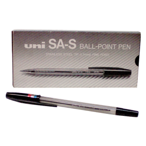 Uniball Ballpoint Pen, Medium, SAS, Black, 12/Box Box